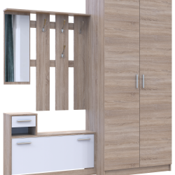 Alice entrance hall and Promo wardrobe 190x48x204 2 chipboard Oak Sonoma / Oak Sonoma